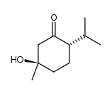 (1RS:4SR)-1-hydroxy-p-menthanone-(3) Structure