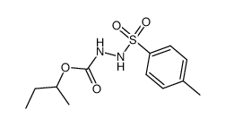 N-p-Toluene sulfonyl-N'-carbo-sec-butoxy hydrazine Structure