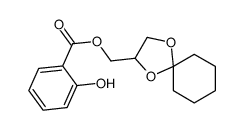 1,4-dioxaspiro[4.5]decan-3-ylmethyl 2-hydroxybenzoate结构式