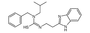 (9CI)-N-[2-(1H-苯并咪唑-2-基)乙基]-N-(2-甲基丙基)-N-(苯基甲基)-硫脲结构式