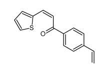 1-(4-ethenylphenyl)-3-thiophen-2-ylprop-2-en-1-one结构式