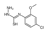 1-amino-3-(4-chloro-2-methoxyphenyl)thiourea Structure