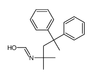 N-(2-methyl-4,4-diphenylpentan-2-yl)formamide Structure