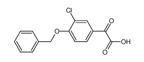 2-(3-chloro-4-benzyloxyphenyl)glyoxylic acid结构式