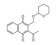 1-(1,4-dioxy-3-tetrahydropyran-2-yloxymethyl-quinoxalin-2-yl)-ethanone Structure