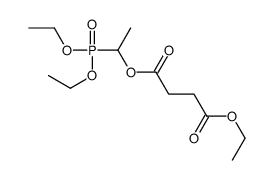 4-O-(1-diethoxyphosphorylethyl) 1-O-ethyl butanedioate结构式