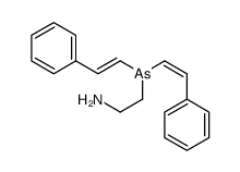 2-[bis(2-phenylethenyl)arsanyl]ethanamine Structure