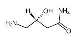 (3R)-4-Amino-3-hydroxy-butanamid Structure