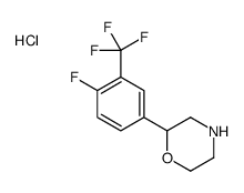 2-[4-fluoro-3-(trifluoromethyl)phenyl]morpholine,hydrochloride Structure