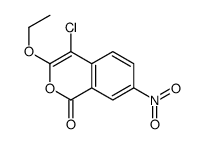 4-chloro-3-ethoxy-7-nitroisochromen-1-one结构式