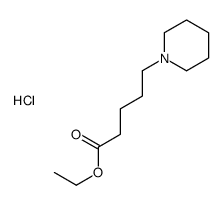 ethyl 5-piperidin-1-ylpentanoate,hydrochloride Structure