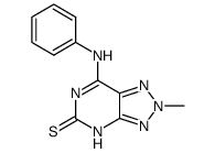 7-anilino-2-methyl-2,4-dihydro-[1,2,3]triazolo[4,5-d]pyrimidine-5-thione Structure