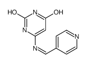 6-(pyridin-4-ylmethylideneamino)-1H-pyrimidine-2,4-dione结构式