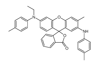 6'-[ethyl(p-tolyl)amino]-3'-methyl-2'-[(p-tolyl)amino]spiro[isobenzofuran-1(3H),9'-[9H]xanthene]-3-one结构式