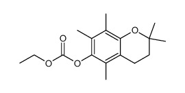 2,2,5,7,8-pentamethylchroman-6-yl ethyl carbonate结构式