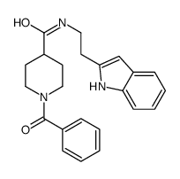 1-benzoyl-N-[2-(1H-indol-2-yl)ethyl]piperidine-4-carboxamide Structure