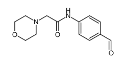 N-(4-甲酰基苯基)-4-吗啉乙酰胺结构式