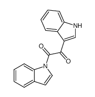 1-(1,2-Dioxo-2-(3-indolyl)ethyl)indole结构式