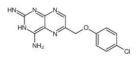 6-[(4-chlorophenoxy)methyl]pteridine-2,4-diamine Structure