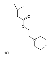 2-morpholin-4-ium-4-ylethyl 3,3-dimethylbutanoate,chloride结构式