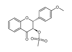 trans-3-mesyloxy-4'-methoxyflavanone Structure