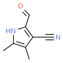 1H-Pyrrole-3-carbonitrile, 2-formyl-4,5-dimethyl- (9CI)结构式