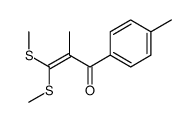 2-methyl-1-(4-methylphenyl)-3,3-bis(methylsulfanyl)prop-2-en-1-one Structure