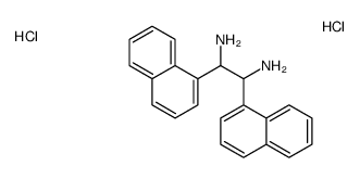 1,2-dinaphthalen-1-ylethane-1,2-diamine,dihydrochloride结构式