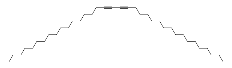 hexatriaconta-17,19-diyne Structure