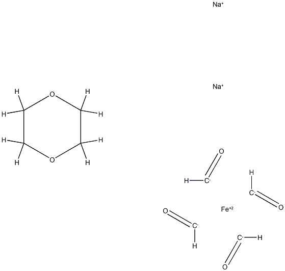 disodium tetracarbonylferrate(2-), compound with 1,4-dioxane (1:1) Structure