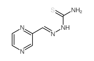 (pyrazin-2-ylmethylideneamino)thiourea Structure