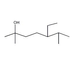 (3E)-2,6-Dimethyl-5-ethyl-3-heptene-2-ol Structure