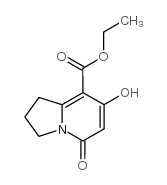 Ethyl 7-hydroxy-5-oxo-1,2,3,5-tetrahydroindolizine-8-carboxylate structure