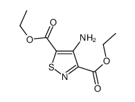 Diethyl 4-aminoisothiazole-3,5-dicarboxylate structure