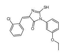 (5Z)-5-[(2-chlorophenyl)methylidene]-3-(3-ethoxyphenyl)-2-sulfanylideneimidazolidin-4-one结构式