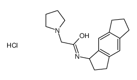 N-(1,2,3,5,6,7-hexahydro-s-indacen-1-yl)-2-pyrrolidin-1-ylacetamide,hydrochloride Structure