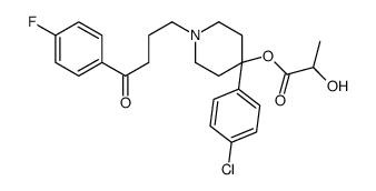 [4-(4-chlorophenyl)-1-[4-(4-fluorophenyl)-4-oxo-butyl]-4-piperidyl] 2-hydroxypropanoate Structure