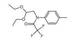 N-(2,2-diethoxyethyl)-2,2,2-trifluoro-N-(p-tolyl)acetamide结构式