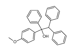 1-(4'-methoxyphenyl)-1,2,2-triphenylethanol结构式