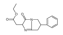 ethyl 2-(3-oxo-6-phenyl-2,5,6,7-tetrahydropyrrolo[1,2-a]imidazol-2-yl)acetate Structure