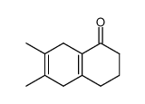 6,7-dimethyl-3,4,5,8-tetrahydronaphthalen-1(2H)-one结构式