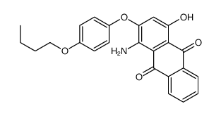 1-amino-2-(4-butoxyphenoxy)-4-hydroxyanthracene-9,10-dione结构式