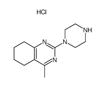 4-Methyl-2-piperazin-1-yl-5,6,7,8-tetrahydro-quinazoline; hydrochloride结构式