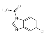 (9ci)-1-乙酰基-5-氯-1H-苯并咪唑结构式