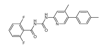 1-(2,6-difluorobenzoyl)-3-(4-methyl-5-(4-tolyl)-2-pyridyl)urea Structure