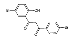 1-(5-bromo-2-hydroxyphenyl)-3-(4-bromophenyl)-1,3-propanedione Structure