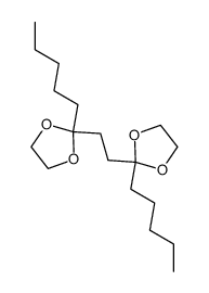 bis (pentyl-2 dioxolanne-1,3 yl-2)-1,2 ethane结构式