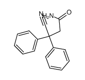 3-cyano-3,3-diphenyl-propionic acid amide Structure