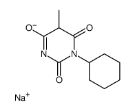 sodium,1-cyclohexyl-5-methylpyrimidin-3-ide-2,4,6-trione Structure