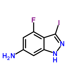 4-Fluoro-3-iodo-1H-indazol-6-amine picture